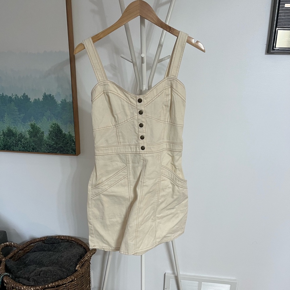 Lonestar Button-Front Mini Dress